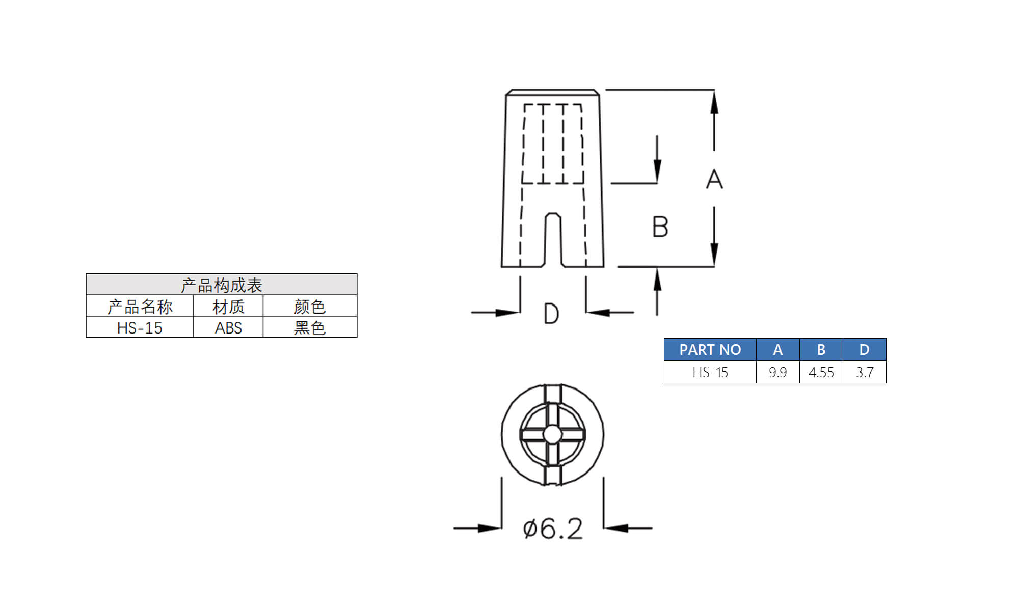 开关盖 HS-15